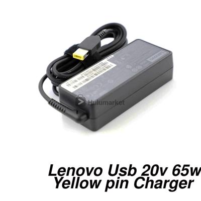 Lenovo USB square Yellow Laptop charger 20v 3.25a Genuine for Lenovo ThinkPad