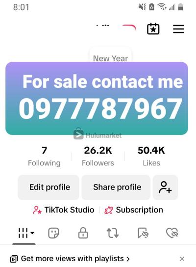 26k follower tiktok for sale