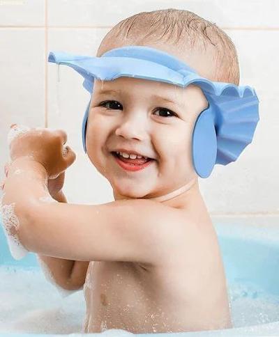 የጆሮ መሸፈኛ ያለው Baby Shower Cap