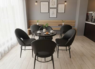 A CAFETERIA RESTAURANT CHAIRS TO TABLES