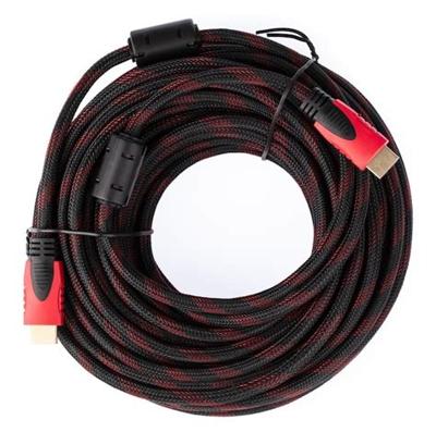 15 Meter High-Speed HDMI Cable - Braided Nylon, 4K UHD 1080p Full HD, Gold-Plated Connectors for TV, PC, Projector, Gaming Console