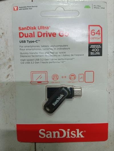 SanDisk Ultra Dual Drive Go USB Type-C™, 64GB, with speeds up to 400M