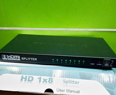 1x8 HDMI Splitter | 4K @ 30Hz / 1080p Full HD Support | 1 Input to 8 Outputs | HDCP Compliant Video Distribution Amplifier