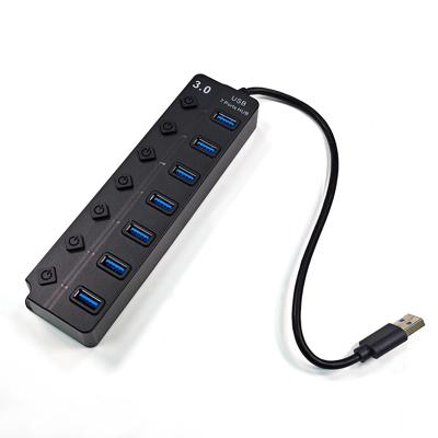 USB Hub  7 Port USB Hub Splitter With Custom on/Off Switch