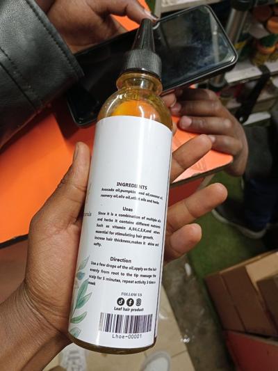 Leaf hair Growth oil