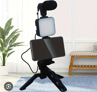 tripod, mic and light all in one