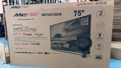 MEWE WEBOS 75INCH SMART ANDROID 4K TV 📺